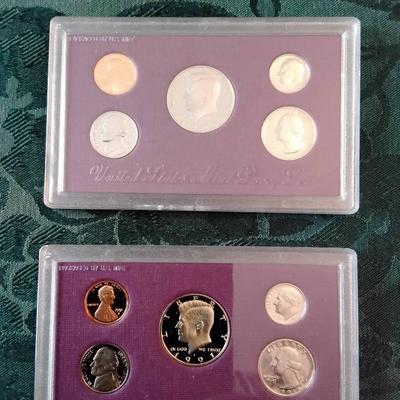 US Mint Proof Sets 1990 And 1991