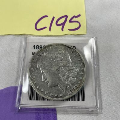 Antique 1892 Morgan Silver Dollar Coin