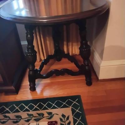 Antique Table With Three Legs