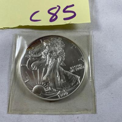 1999 American Silver Eagle One Dollar Coin