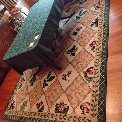 Area Rug With Fruit And Vegetable Designs