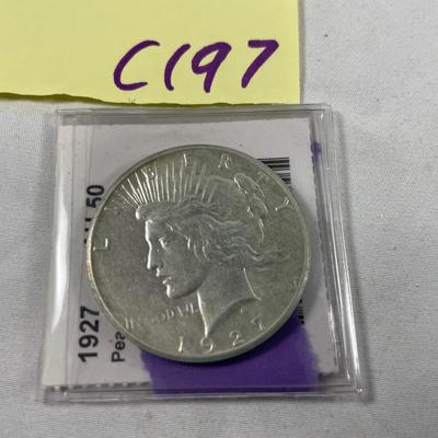 1927 Peace Dollar Coin