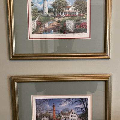 Matching “Country Lighthouse” Wall Pictures by William Mangum