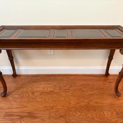 Glass and Wooden Entryway / Sofa Table