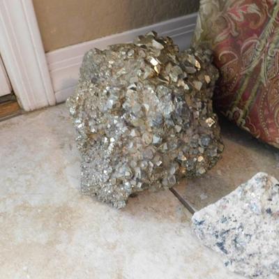 Very Large Iron Pyrite Natural Cluster
