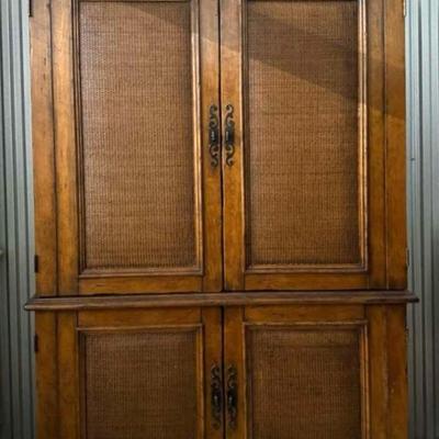 Large Armoire Or Media Center With Storage In The Style Of Tommy Bahama/Island