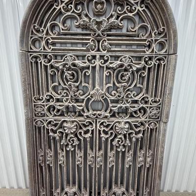 Large Ornate 4-Piece Wall Art Hanging Arch, Faux Stone Material