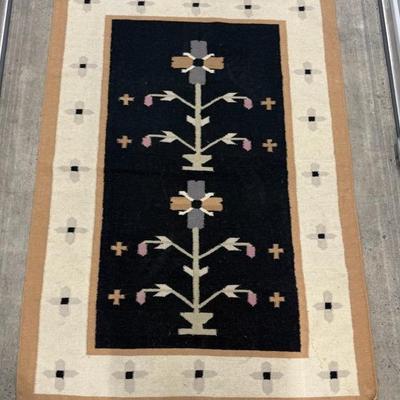 Kilim Hand Knotted Tribal Figural Wool Area Rug