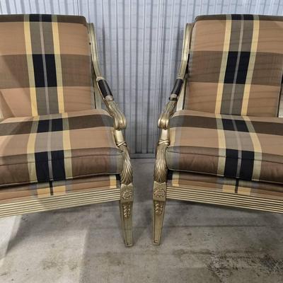 Distressed Empire Style Chairs