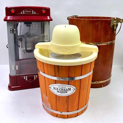 “Oster” Popcorn Machine & Ice Cream Makers