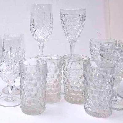 "Fostoria" Water Goblet & Tumblers
