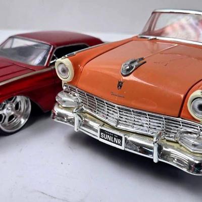 "ERTL" 1956 Ford Fairlane and "Jada" 1963 Thunderbird 