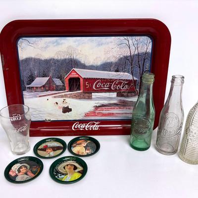 Vintage Coca-Cola Coasters, Tray, and More! 