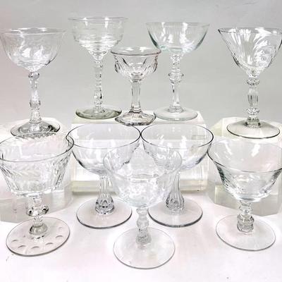 Vintage “Fostoria” & More Wine Glasses 