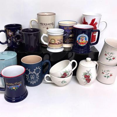 “Carefree China” and Other Assorted Coffee Mugs 