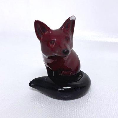 “Royal Doulton Flambé” Fox 