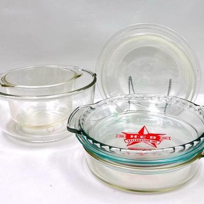 1905-2005 “H-E-B” Pie Plate & Glassware