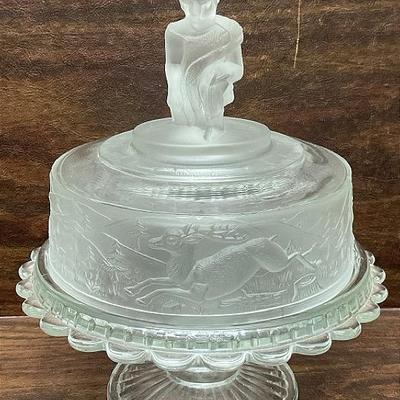 “Gillinder & Sons” Butter Dish 