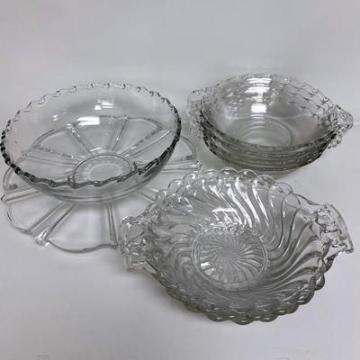 Assorted Vintage Glass Dishes 