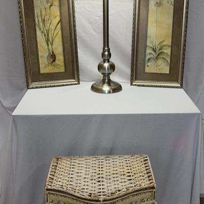 Living Room Decor, Lamp, Wall Art, Table