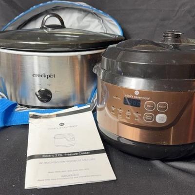 Crockpot & Cook’s Essentials Pressure Cooker 
