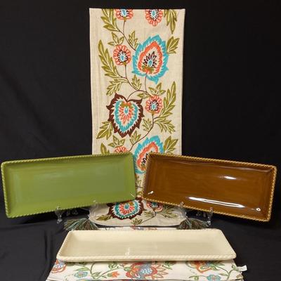 Serving Platters and Runner