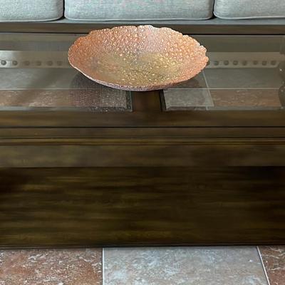 Wood And Glass Coffee Table 