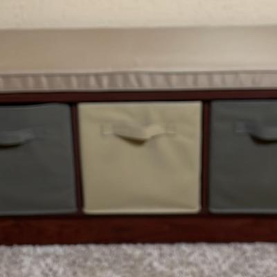 Bench With Storage Bins