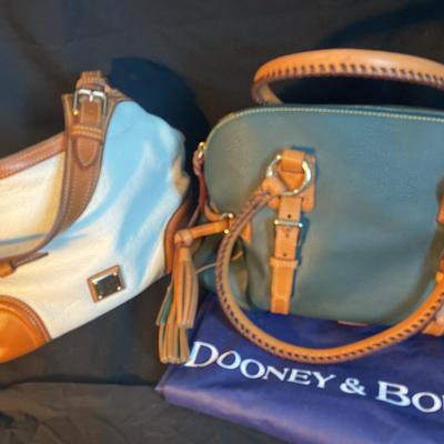 Hunter Green And White Dooney & Bourke 