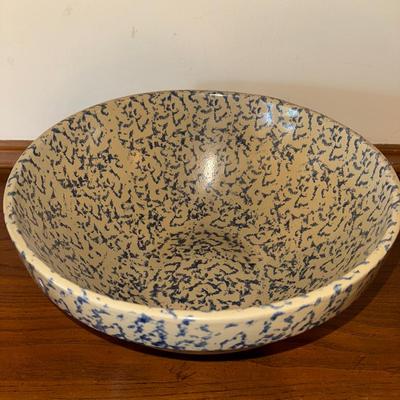 Blue + White Roseville Bowl