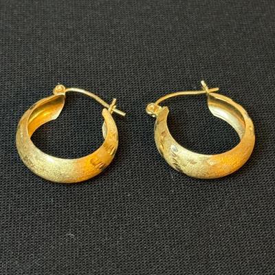 14K Hoops