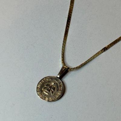 14K Coin and Chain