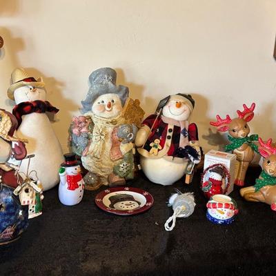 Snowman And Reindeer