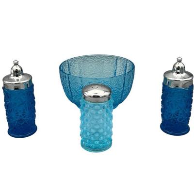 Collection Of Blue Glassware 