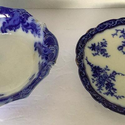 Tourlane Pattern Bowl And Plate With Gold Highlights 
