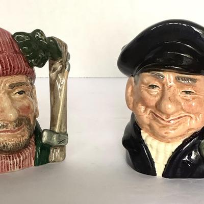 The “ Lobster Man” And “Lumberjack “ Miniature Toby Jugs