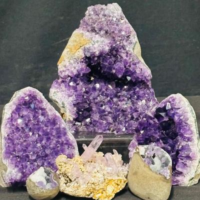 Amethyst Geodes and Crystal Clusters