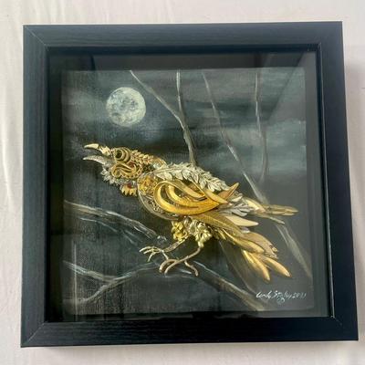 Cindy Staley Signed Artwork “Crow” #07202148