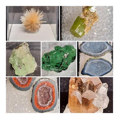 Collection Of Minerals From Spain, Tanzania, And Mexico