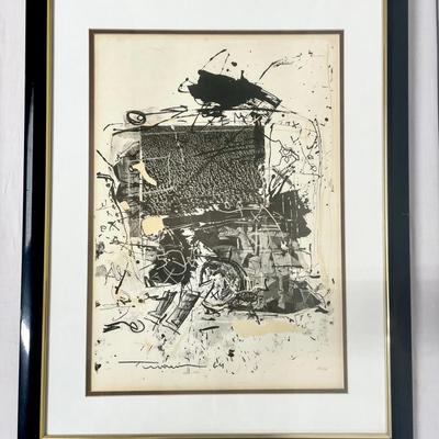 “Untitled Abstract” Signed Lithograph By Yigal Tumarkin 20/100
