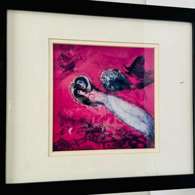 Marc Chagall “Lovers in the Red Sky” Print