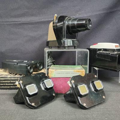 Brumberger Stereo Slide Viewer & More