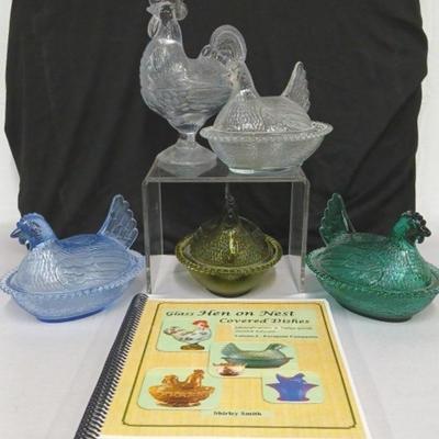Glass Hen Covered Dishes