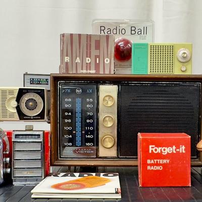 Vintage Luxury, Portable, Home Audio Style Radios Transistors 