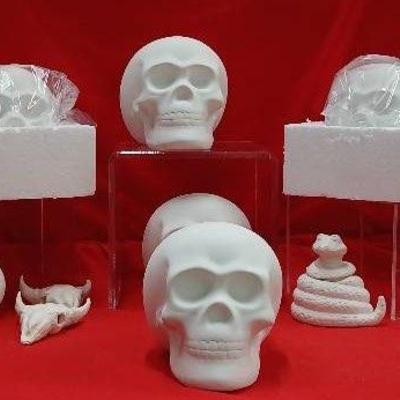 5 New Ceramic Skulls - Ready to Transform