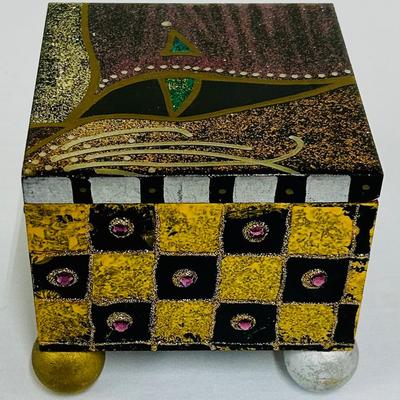One of a Kind Hand-painted Box by Stephanie Saint-Thomas