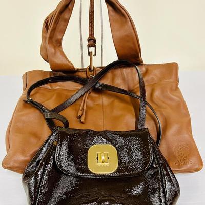Longchamp Patent Leather Handbag / Vince Camuto Leather Hobo