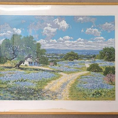 Framed Print Of "Long Country Road" By William A. Slaughter