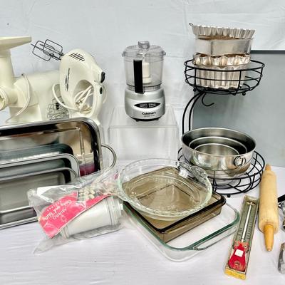 Vintage Bakeware And Kitchen Prep Tools 