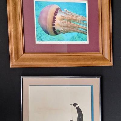 Two Signed Framed Art Pieces